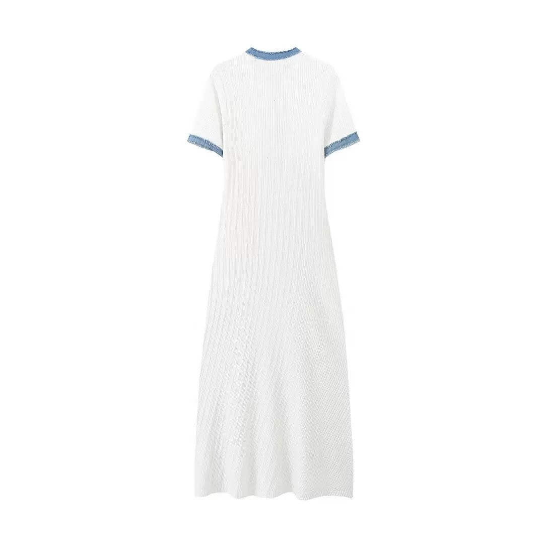 Elena | Summer Dress White & Blue™