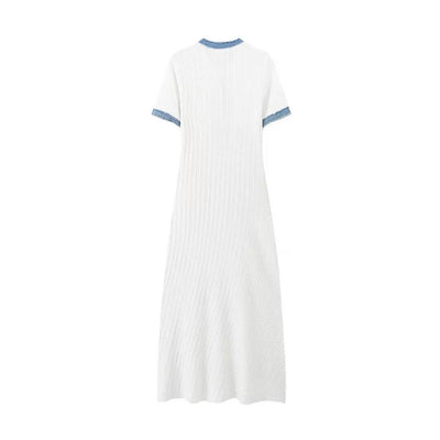 Elena | Summer Dress White & Blue™