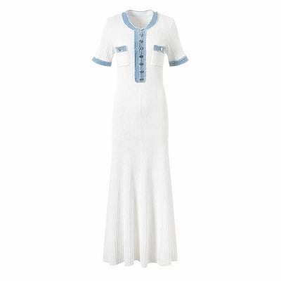 Elena | Summer Dress White & Blue™
