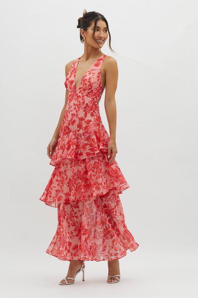 Lisa | Summer Dress Red Bloom™
