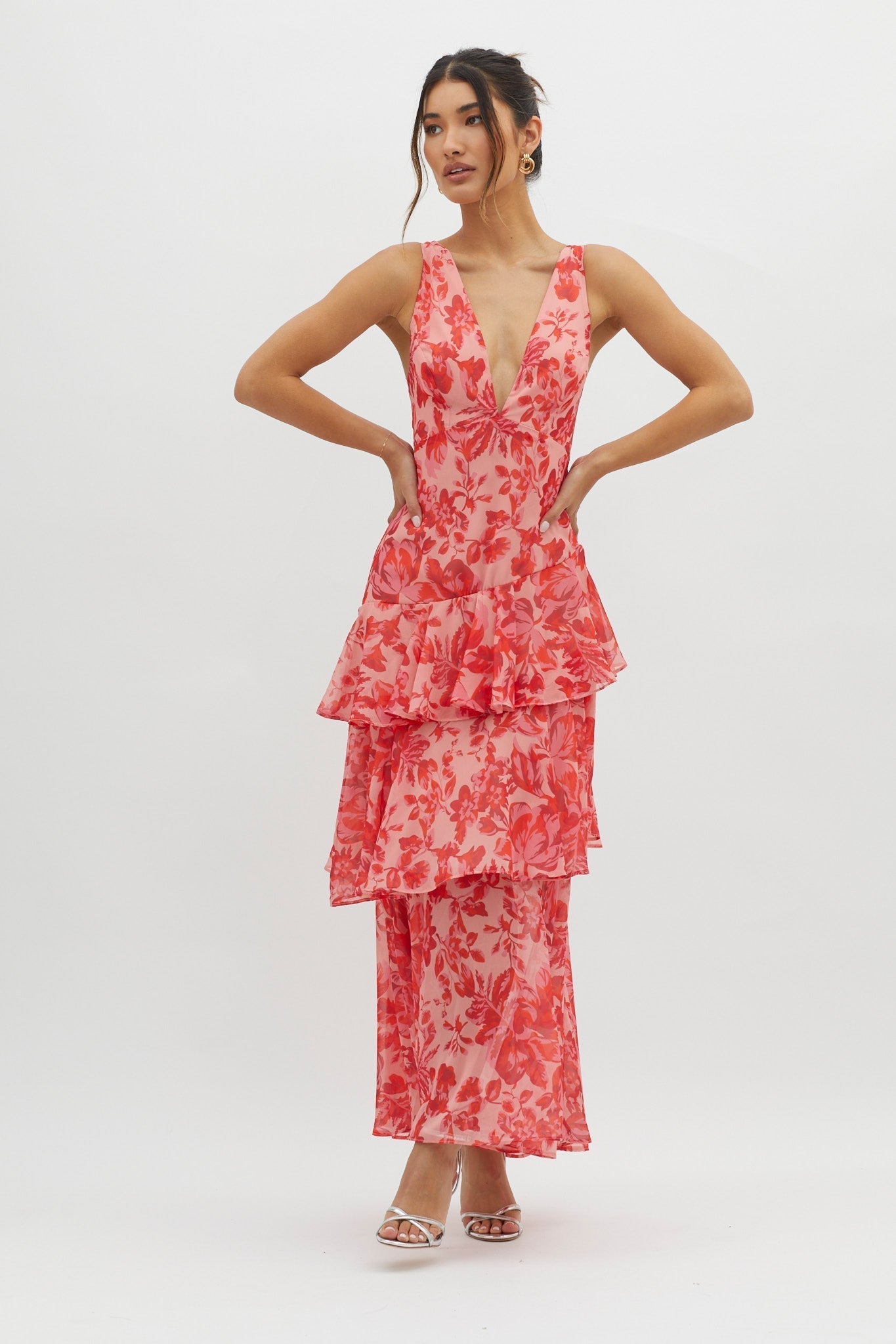 Lisa | Summer Dress Red Bloom™