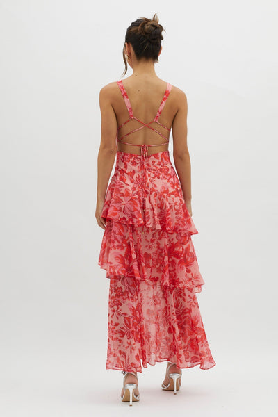 Lisa | Summer Dress Red Bloom™
